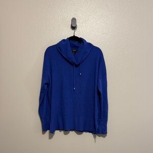 Blue Cowl Neck Sweater